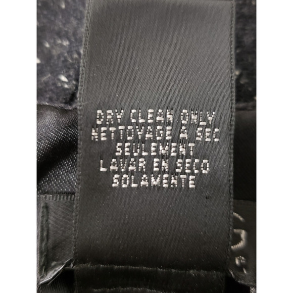 BCBG Maxazria Midi A-Line Dress Sz 6 Black White Splatter Sleeveless Belt Lined - Picture 6 of 6